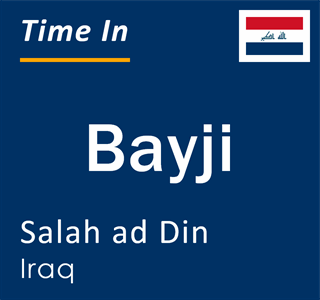 Current local time in Bayji, Salah ad Din, Iraq