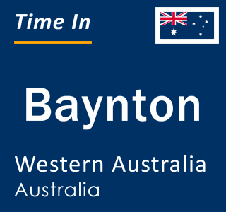 Current local time in Baynton, Western Australia, Australia