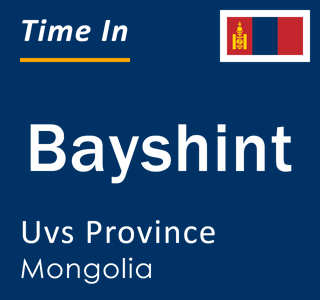 Current local time in Bayshint, Uvs Province, Mongolia