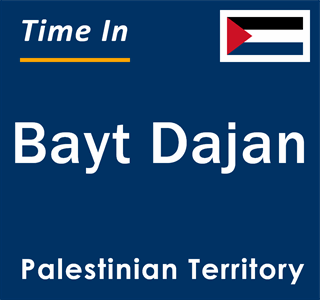 Current local time in Bayt Dajan, Palestinian Territory