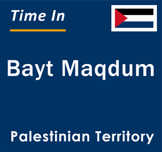 Current local time in Bayt Maqdum, Palestinian Territory