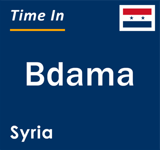 Current local time in Bdama, Syria