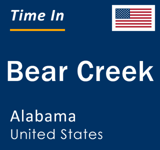 Current local time in Bear Creek, Alabama, United States