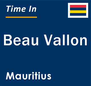 Current local time in Beau Vallon, Mauritius