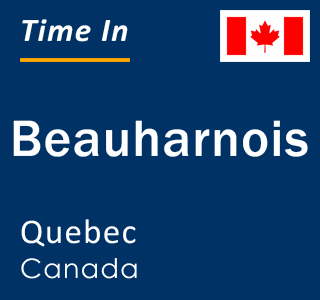 Current local time in Beauharnois, Quebec, Canada