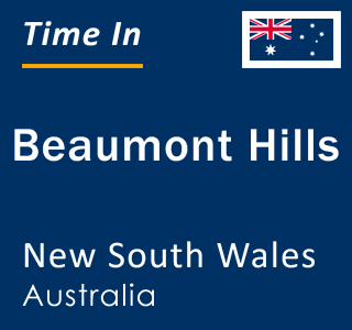 Current local time in Beaumont Hills, New South Wales, Australia