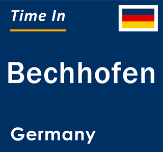 Current local time in Bechhofen, Germany