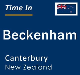 Current local time in Beckenham, Canterbury, New Zealand