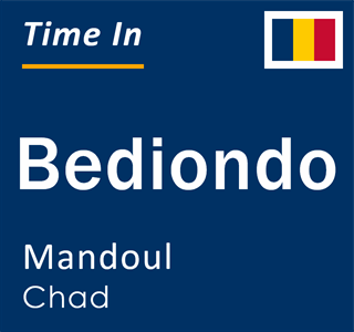 Current local time in Bediondo, Mandoul, Chad