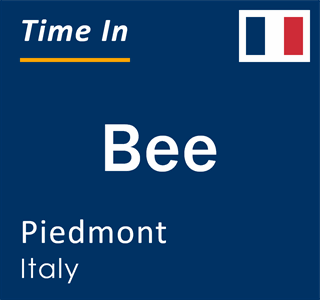 Current local time in Bee, Piedmont, Italy