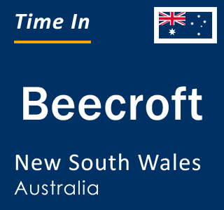 Current local time in Beecroft, New South Wales, Australia