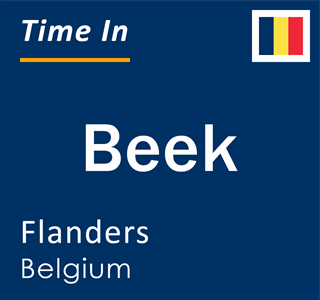 Current local time in Beek, Flanders, Belgium