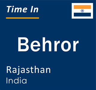 Current local time in Behror, Rajasthan, India