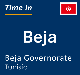 Current local time in Beja, Beja Governorate, Tunisia