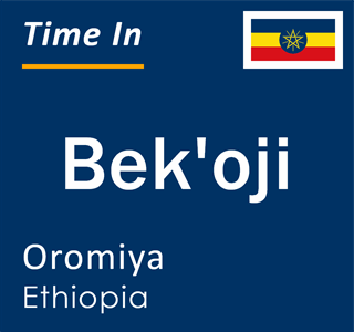 Current local time in Bek'oji, Oromiya, Ethiopia