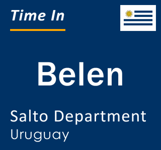 Current local time in Belen, Salto Department, Uruguay