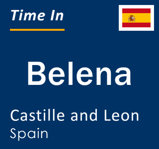 Current local time in Belena, Castille and Leon, Spain