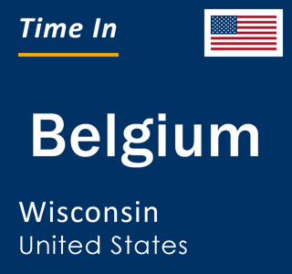 Current local time in Belgium, Wisconsin, United States