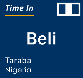 Current local time in Beli, Taraba, Nigeria
