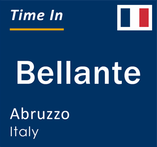 Current local time in Bellante, Abruzzo, Italy