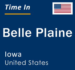 Current local time in Belle Plaine, Iowa, United States