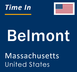 Current local time in Belmont, Massachusetts, United States