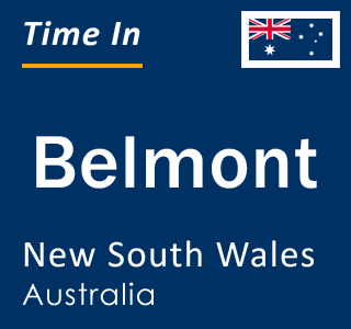 Current local time in Belmont, New South Wales, Australia