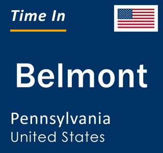 Current local time in Belmont, Pennsylvania, United States