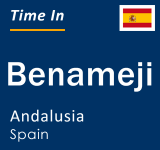 Current local time in Benameji, Andalusia, Spain