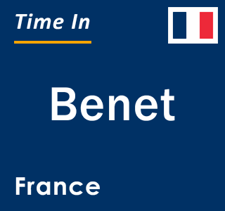 Current local time in Benet, France