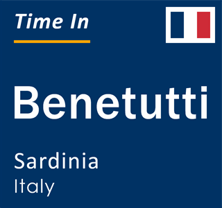 Current local time in Benetutti, Sardinia, Italy