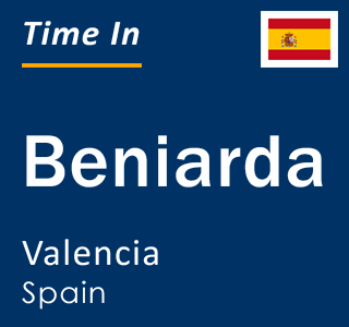 Current local time in Beniarda, Valencia, Spain