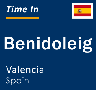 Current local time in Benidoleig, Valencia, Spain