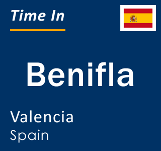 Current local time in Benifla, Valencia, Spain