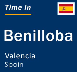 Current local time in Benilloba, Valencia, Spain