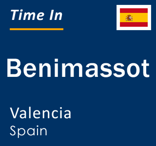 Current local time in Benimassot, Valencia, Spain