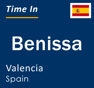 Current local time in Benissa, Valencia, Spain