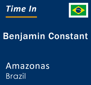 Current time in Benjamin Constant, Amazonas, Brazil