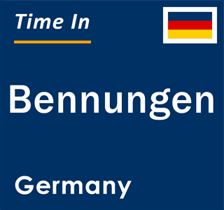 Current local time in Bennungen, Germany