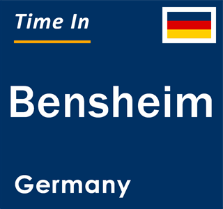 Current local time in Bensheim, Germany