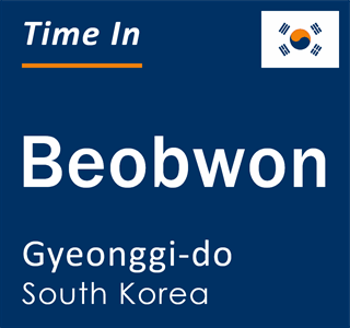 Current local time in Beobwon, Gyeonggi-do, South Korea