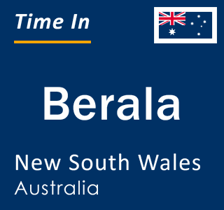 Current local time in Berala, New South Wales, Australia