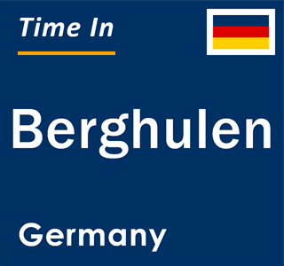 Current local time in Berghulen, Germany