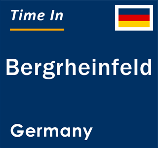 Current local time in Bergrheinfeld, Germany