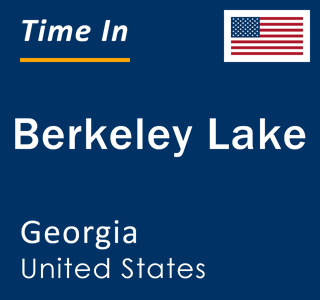 Current local time in Berkeley Lake, Georgia, United States