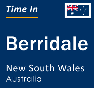 Current local time in Berridale, New South Wales, Australia