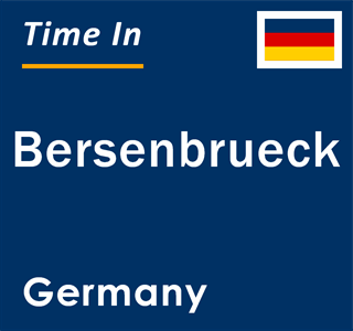 Current local time in Bersenbrueck, Germany