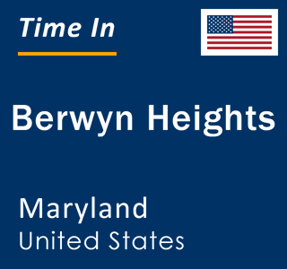 Current local time in Berwyn Heights, Maryland, United States