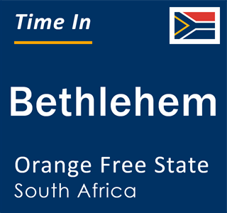 Current local time in Bethlehem, Orange Free State, South Africa