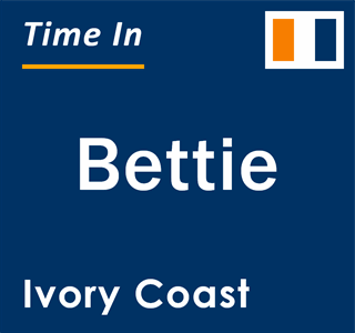 Current local time in Bettie, Ivory Coast